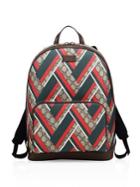 Gucci Chevron Canvas Backpack