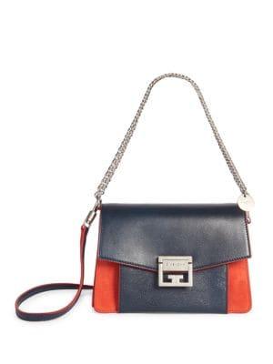Givenchy Small Gv3 Blue & Red Shoulder Bag