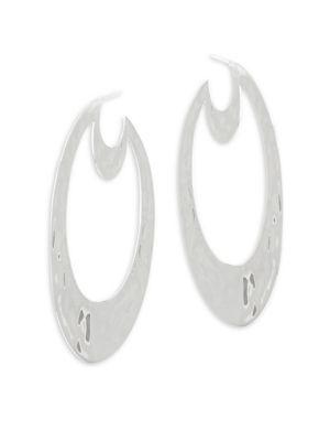 Ippolita Large Oval Sterling Silver Statement Earrings