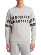 Mcq Alexander Mcqueen Embroidered Logo Cotton Sweatshirt