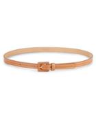 Michael Kors Collection Skinny Leather Belt