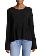 Elizabeth And James Fenton Knit Bell Sleeves Top