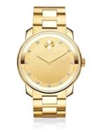 Movado Ip Gold Stainless Steel Bracelet Watch