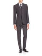 Burberry Solid Two-button Wool Suit
