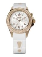 Kyboe Radiant Silicone, Pave Crystal And Rose Goldtone Stainless Steel Strap Watch/40mm