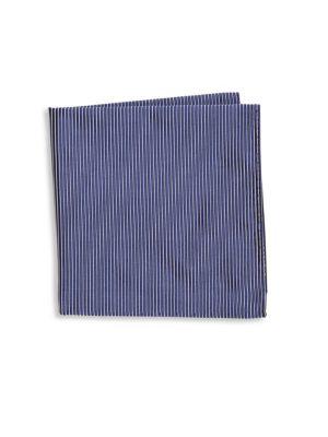 Armani Collezioni Thin Stripe Silk Pocket Square