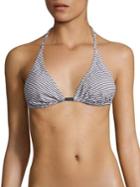 Malia Mills Nadege Saloon Striped Bikini Top