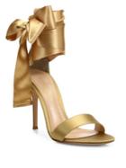 Gianvito Rossi Gala Satin Ankle-wrap Sandals