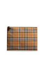 Burberry Check Print Pouch