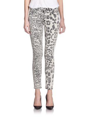 Hudson Nico Animal Print Skinny Jeans
