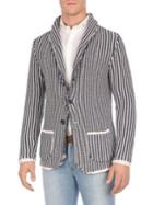Isaia Two-tone Knitted Jacket