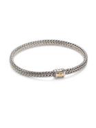 John Hardy Classic Chain Hammered Extra Small 18k Yellow Gold & Sterling Silver Chain Bracelet