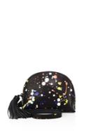 Loeffler Randall Dome Splatter Paint Leather Crossbody Bag