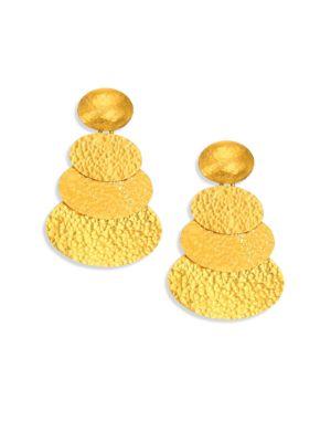 Gurhan Mango 24k Yellow Gold Layered Drop Earrings