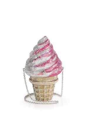 Judith Leiber Swarovski Crystal Ice Cream Cone Clutch