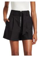 Sandro Pleated Zip-front Shorts