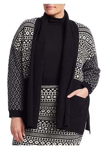 Marina Rinaldi, Plus Size Marina Sport Wool-blend Cardigan