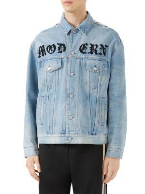 Gucci Oversize Applique Denim Jacket