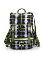 Kenzo Plaid Nylon Backpack
