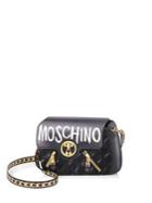 Moschino Logo-print Leather Shoulder Bag