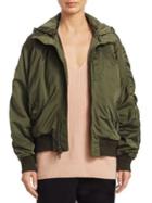 Vince Hooded Bomber Jacket