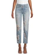 Hudson Jeans Zoeey In Bloom Distressed Jeans