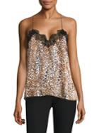 Cami Nyc Racer Charmeuse Leopard Camisole