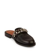 Givenchy Chain Leather Loafer Slides