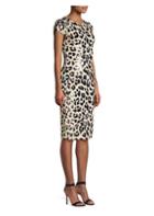 Alice + Olivia Nat Leopard Print Sequin Dress
