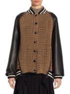 Akris Leather & Cashmere Bomber Jacket