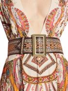 Etro Embroidered Leather Belt