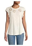Rebecca Taylor Emilie Embroidered Tee