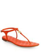 Tory Burch Marion Quilted Leather T-strap Sandals