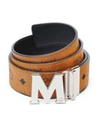 Mcm Monogrammed Leather Belt