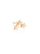 Kismet By Milka Heroine 14k Rose Gold Three-star Single Stud Earring