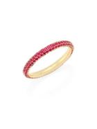 Kwiat Moonlight Ruby & 18k Rose Gold Band Ring