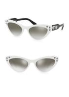 Miu Miu 55mm Crystal Studded Cat Eye Sunglasses