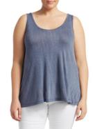 Slink Jeans, Plus Size Relaxed-fit Cotton Tank Top