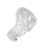 Adriana Orsini Leia Swarovski Crystal Wave Open Cuff Bracelet