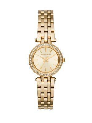Michael Kors Darci Petite Pave Goldtone Stainless Steel Bracelet Watch
