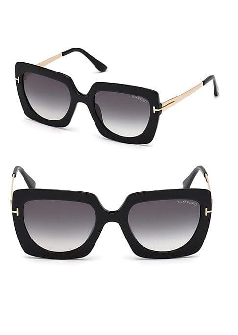 Tom Ford Eyewear Jasmine 53mm Two Tone Square Sunglasses