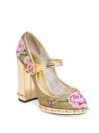 Dolce & Gabbana Floral Mary Jane Pumps
