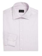 Giorgio Armani Striped Regular-fit Cotton Dress Shirt
