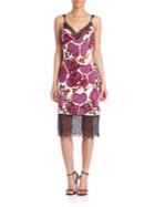Diane Von Furstenberg Margarit Silk Floral Slip Dress