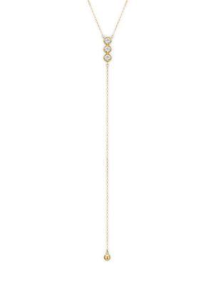 Hearts On Fire 18k Yellow Gold Diamond Lariat Necklace