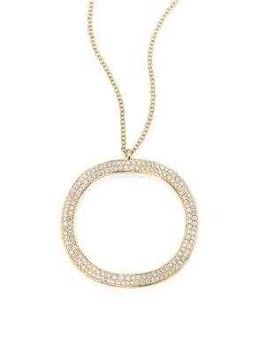 Ippolita Glamazon? Stardust Diamond & 18k Yellow Gold Wavy Pendant Necklace