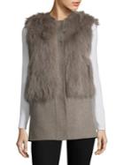 Pologeorgis Fox Fur & Wool Vest