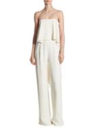 Halston Heritage Strapless Jumpsuit