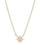 Anzie Micro Aztec North Star Diamond & Gold Necklace