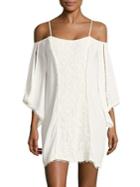 Lspace Embroidered Cold-shoulder Cover-up Tunic